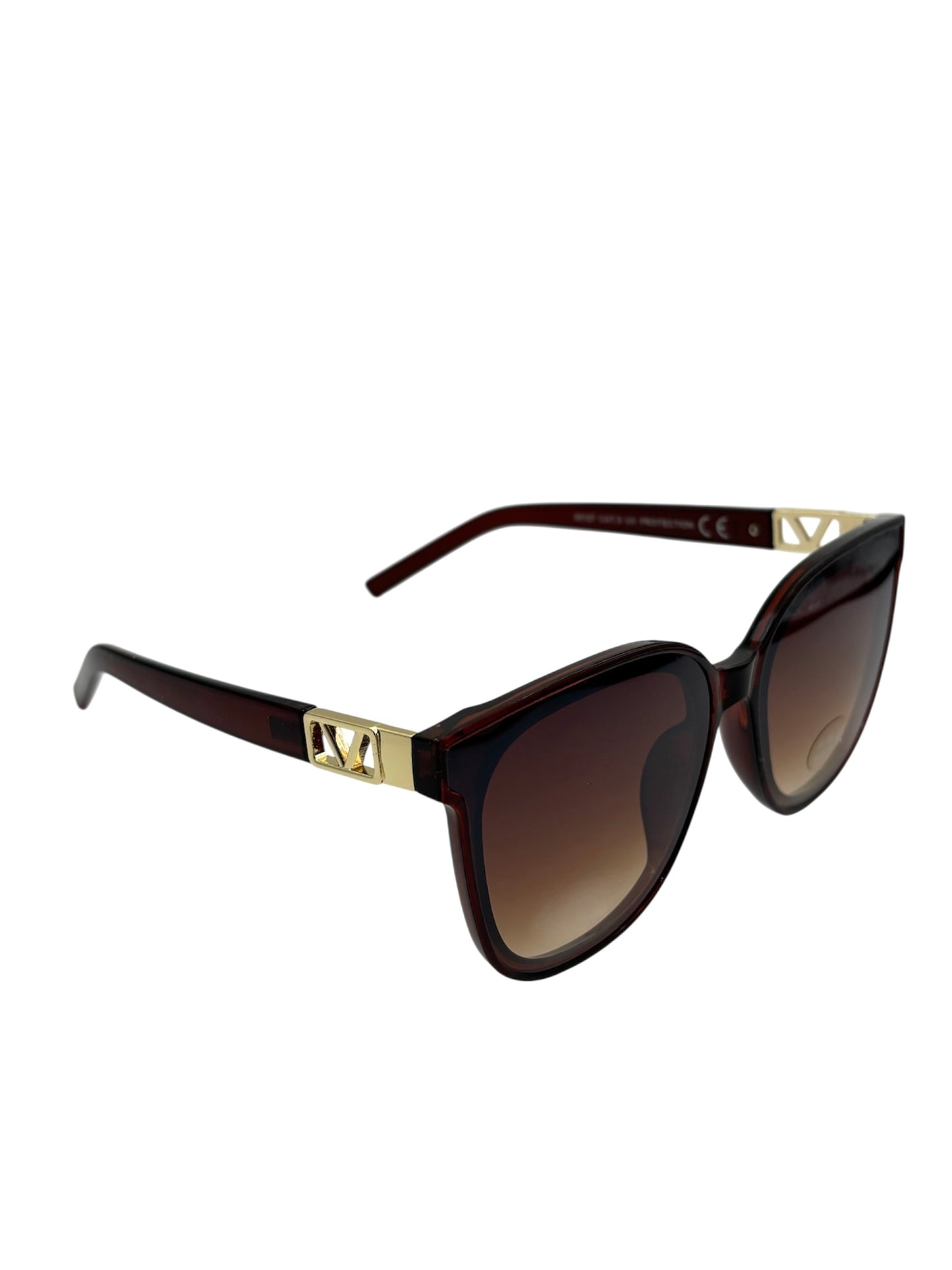 Klasyczne brązowe okulary przeciwsłoneczne Glam