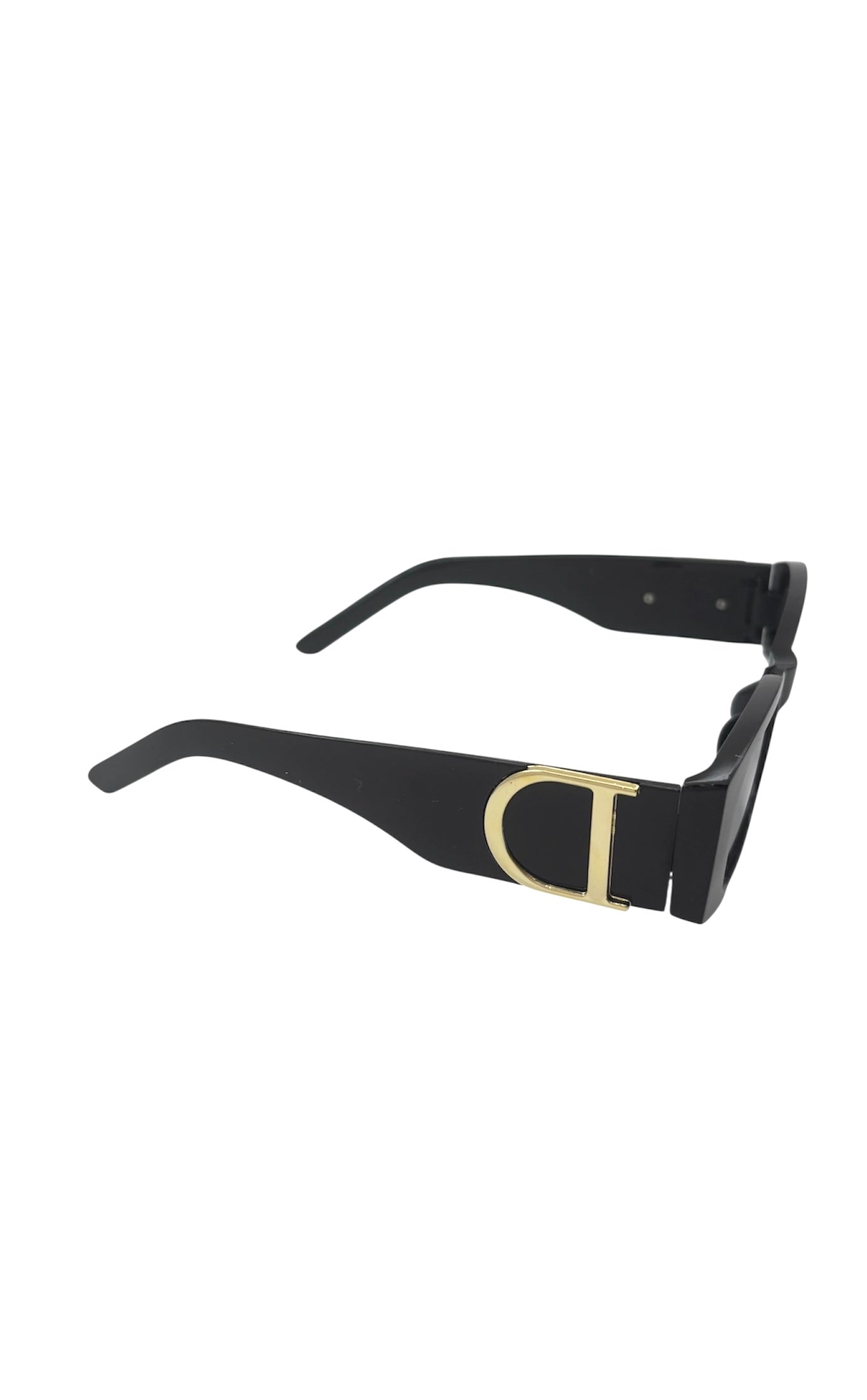 Klasyczne czarne prostokątne okulary przeciwsłoneczne – nowoczesny styl na co dzień