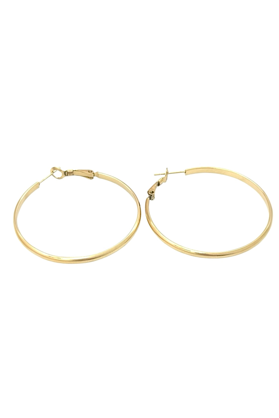 Classic Gold Hoop Earrings (4cm) – Surgical Stainless Steel