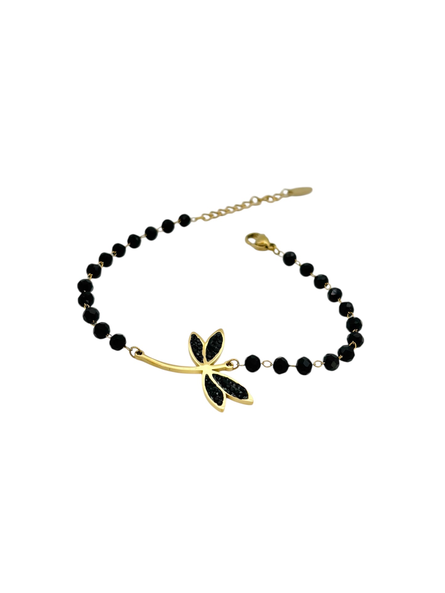 Bransoletka Złota Ważka – Stal nierdzewna pozłacana 14-karatowym złotem