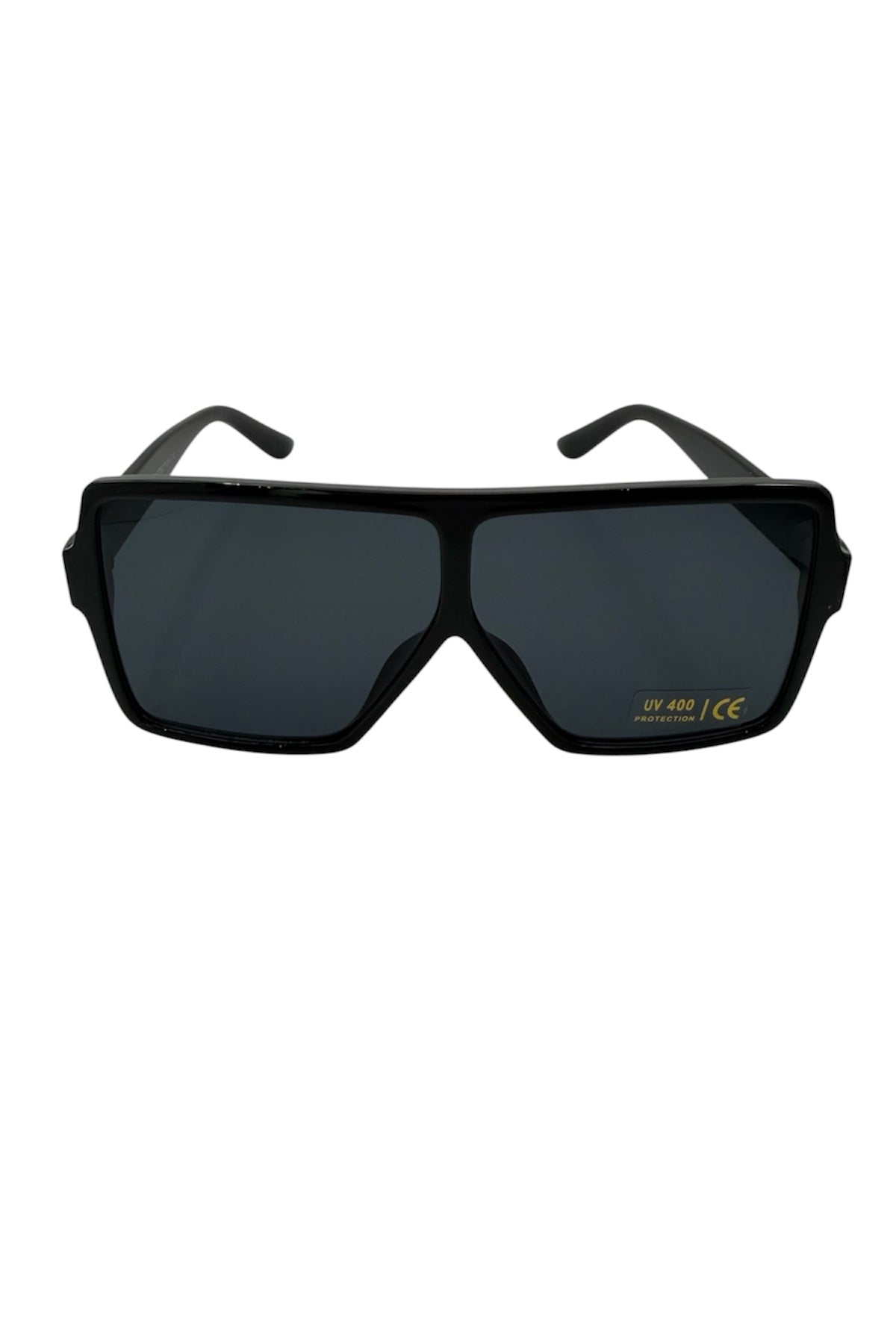 Flat Top Oversized Black Sunglasses