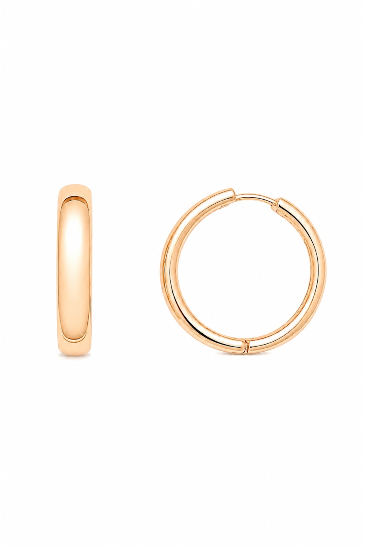 18K Gold Plated Hoop Earrings – 20 mm