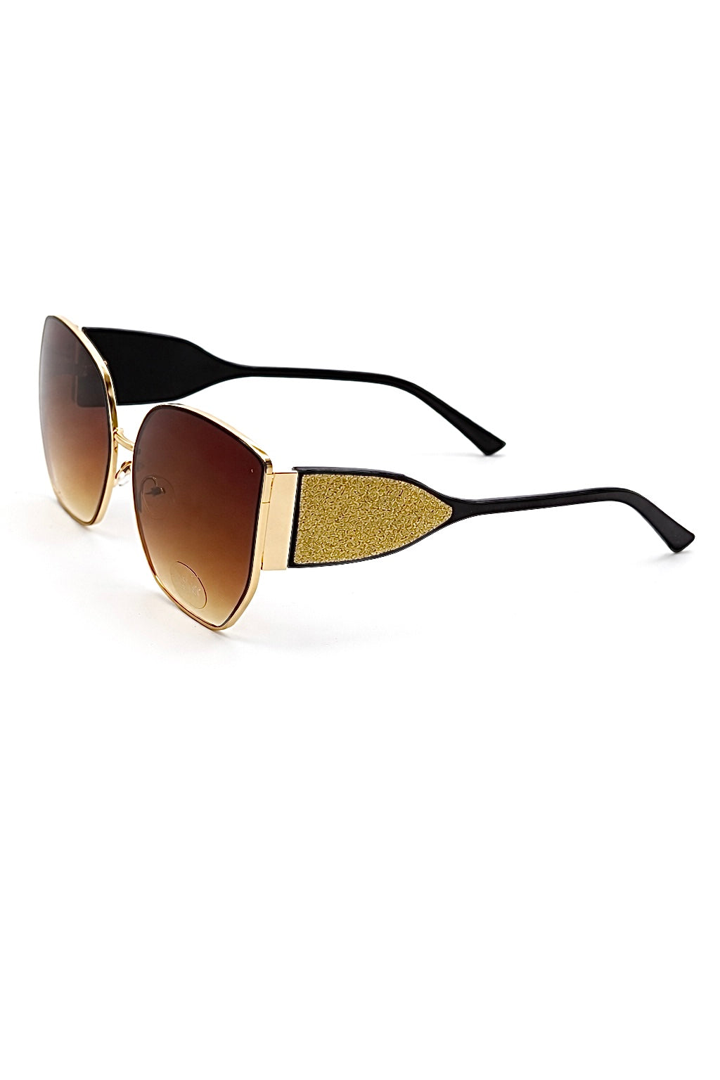 Vera Luxe Brown Sunglasses