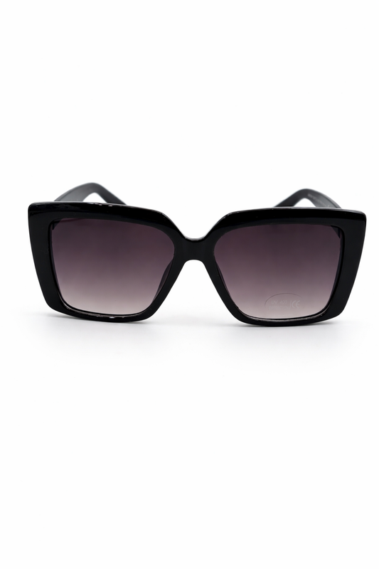 Luxury Black Sunglasses – Gold Detail