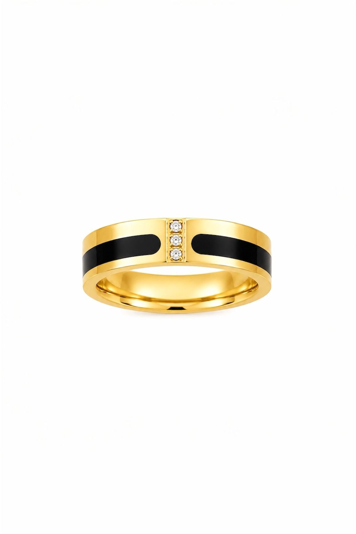 Eclipse Ring – 14K Gold Plated Surgical Steel