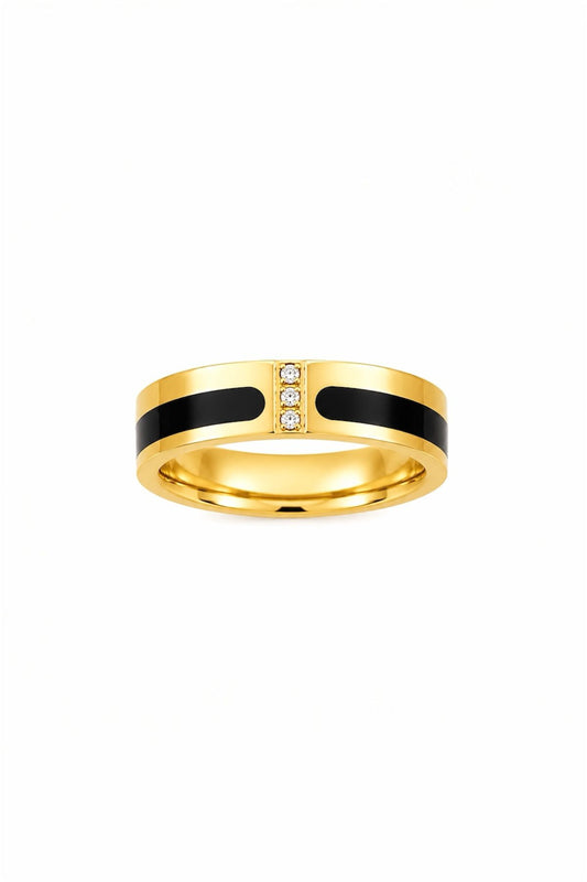 Eclipse Ring – 14K Gold Plated Surgical Steel