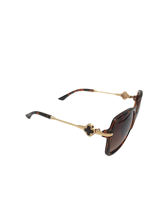Golden Tortoise Oversized Sunglasses