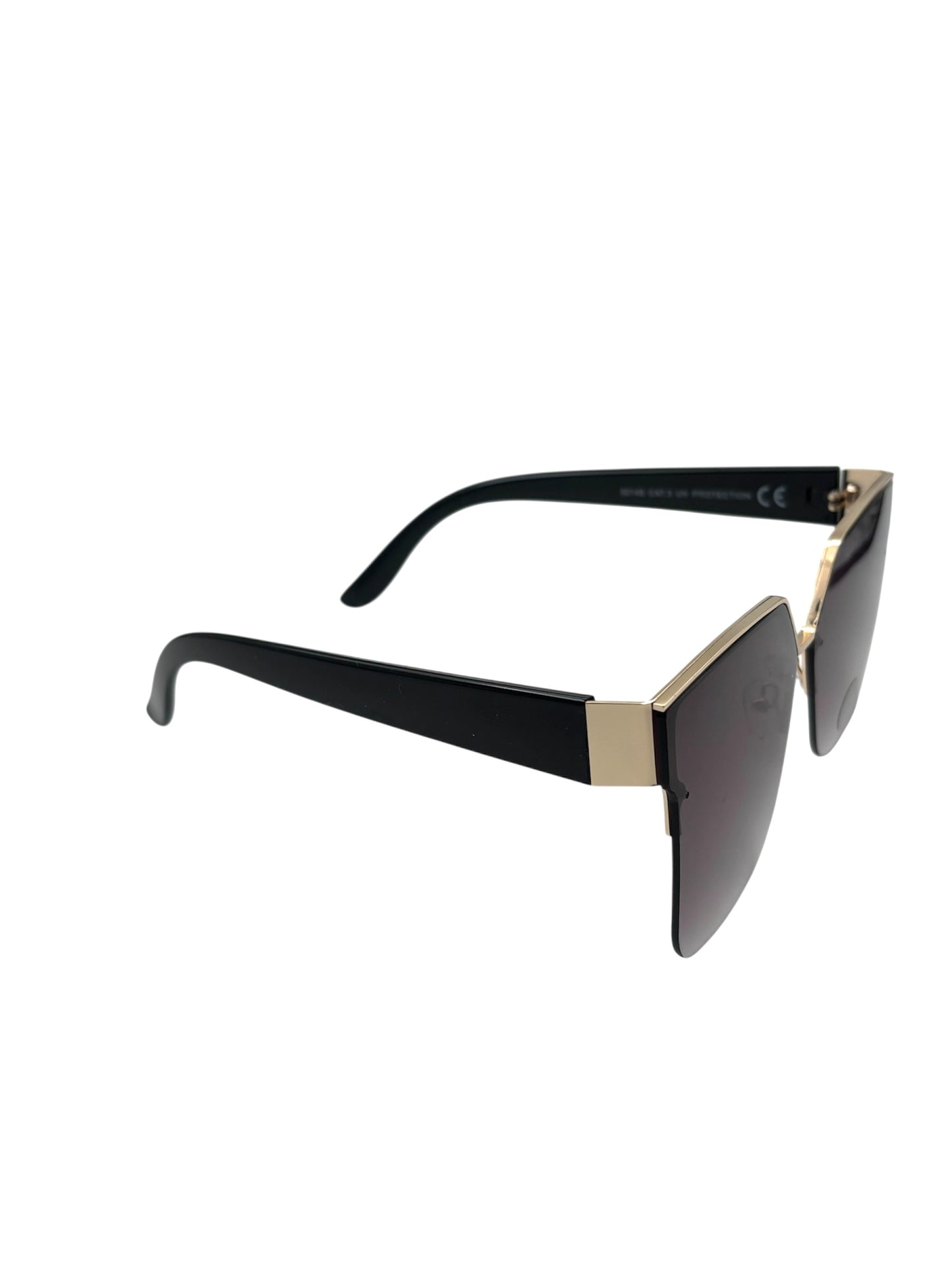 Okulary przeciwsłoneczne prostokątne w kolorze złotym gradientowym