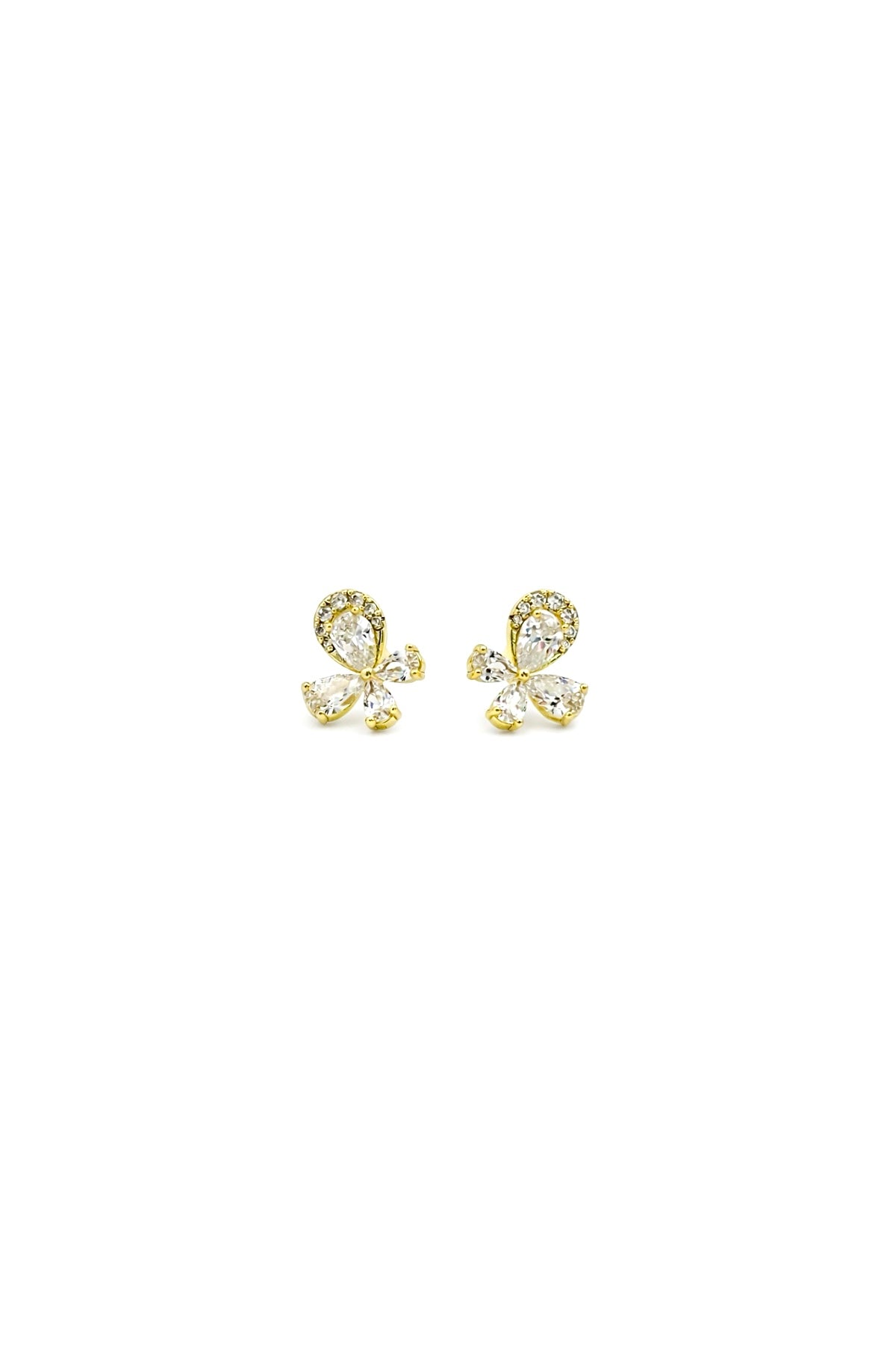 Butterfly Stud Earrings – 14K Gold Plated