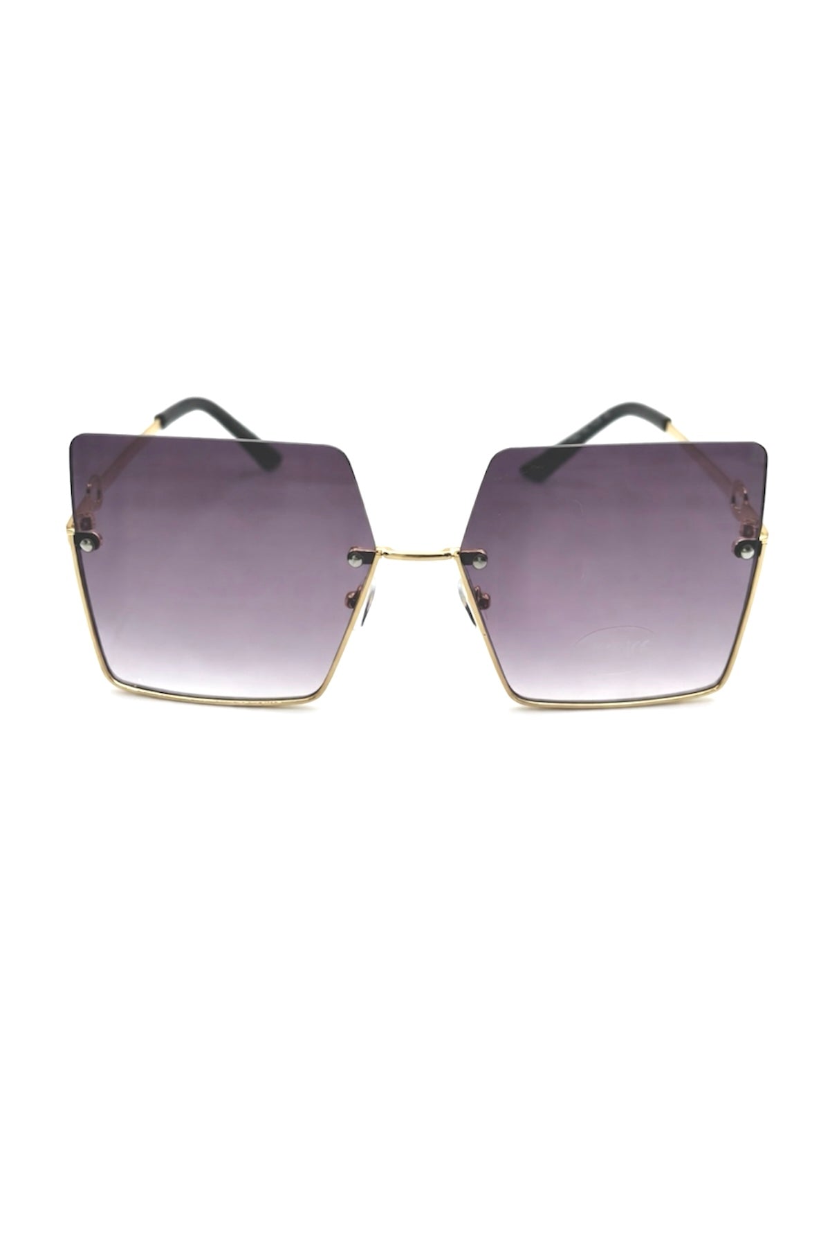 Square Gold Frame Sunglasses – Gradient Lens