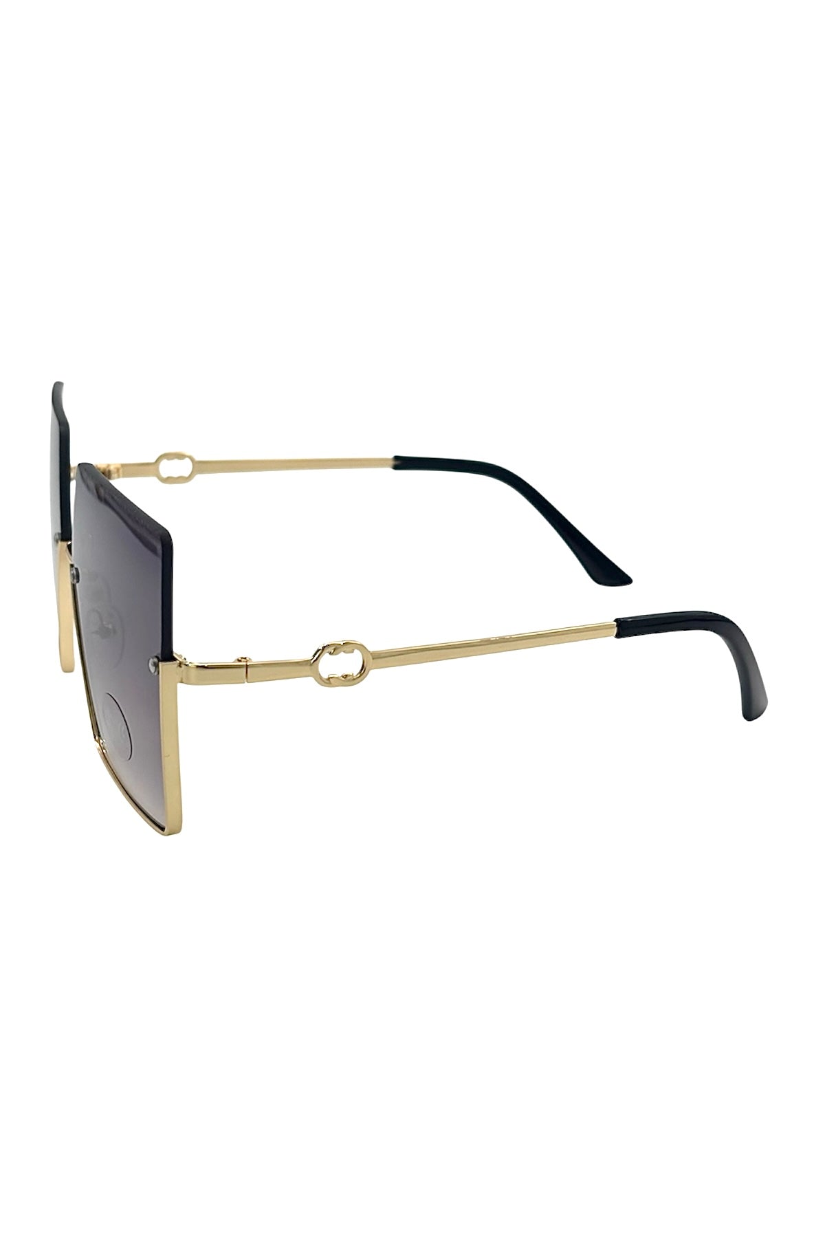 Square Gold Frame Sunglasses – Gradient Lens