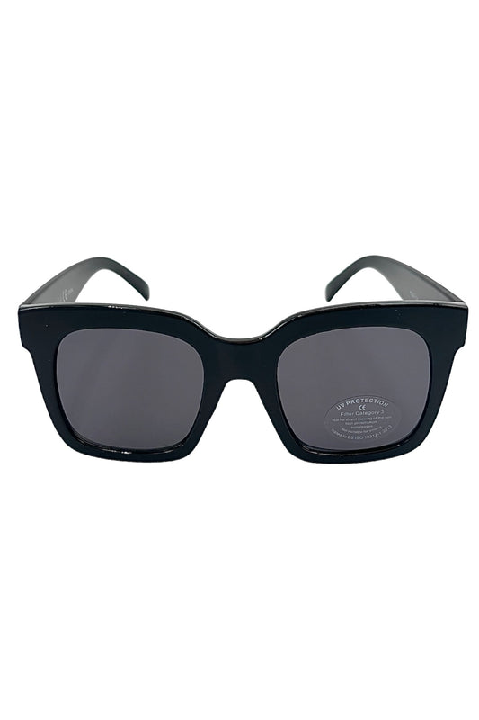 Classic Black Square Sunglasses