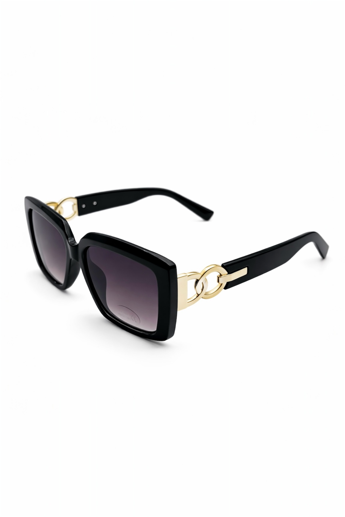 Luxury Black Sunglasses – Gold Detail