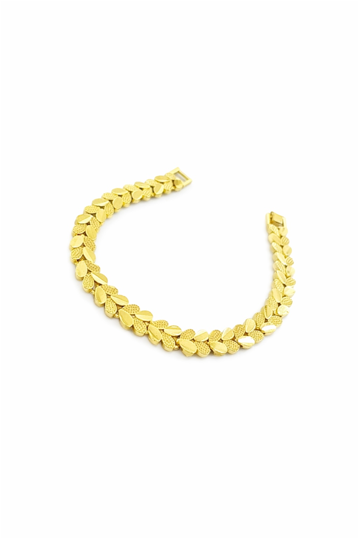 Leaf Link Bracelet – 14K Gold Plated Copper