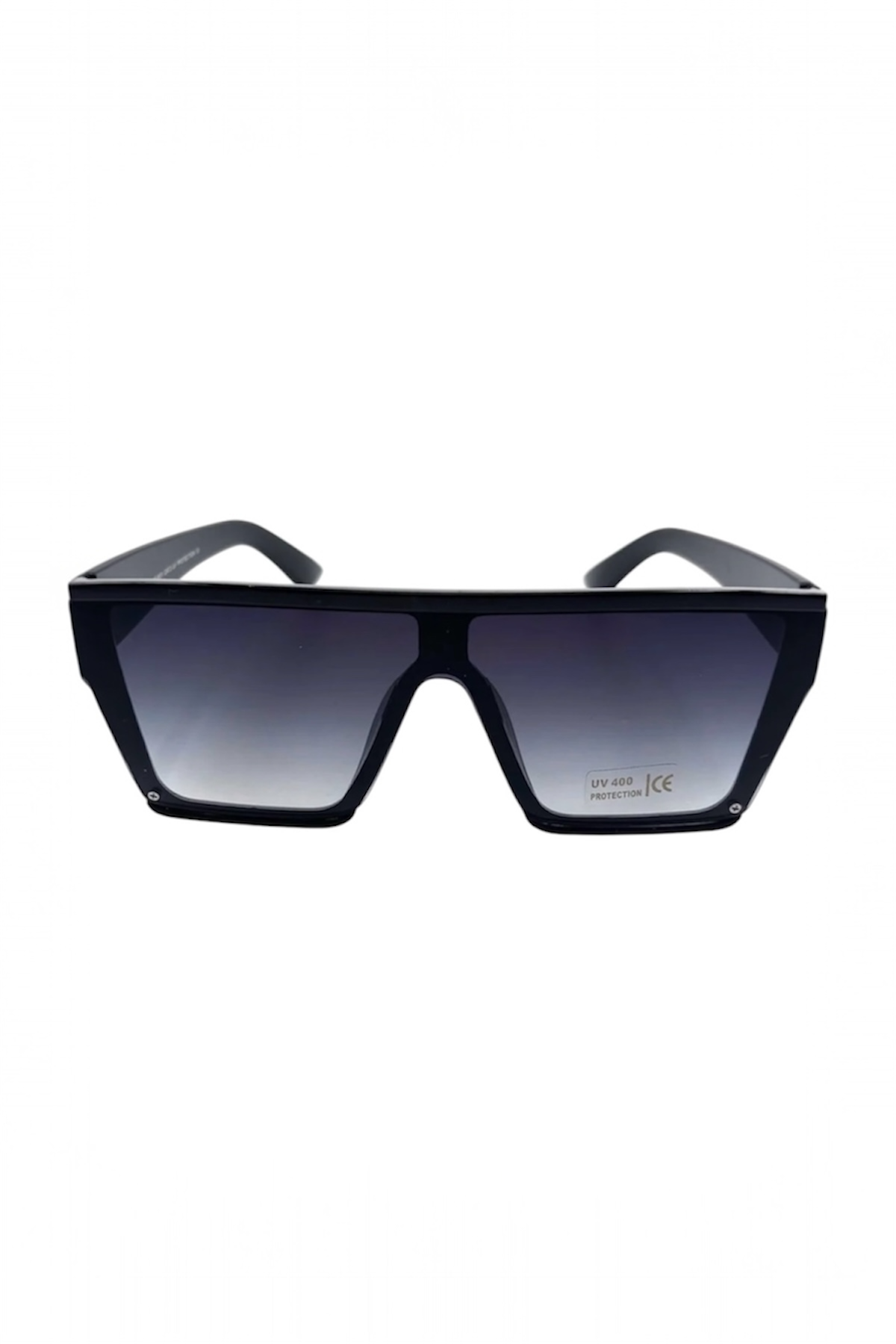 Oversized Flat Top Sunglasses – Black