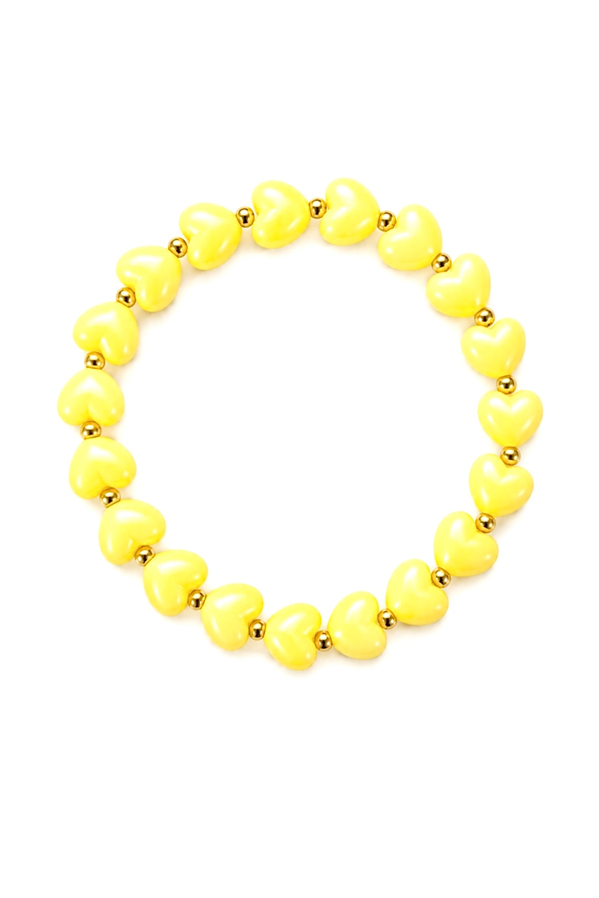 Sunshine Heart Bracelet – 14K Gold Stainless Steel