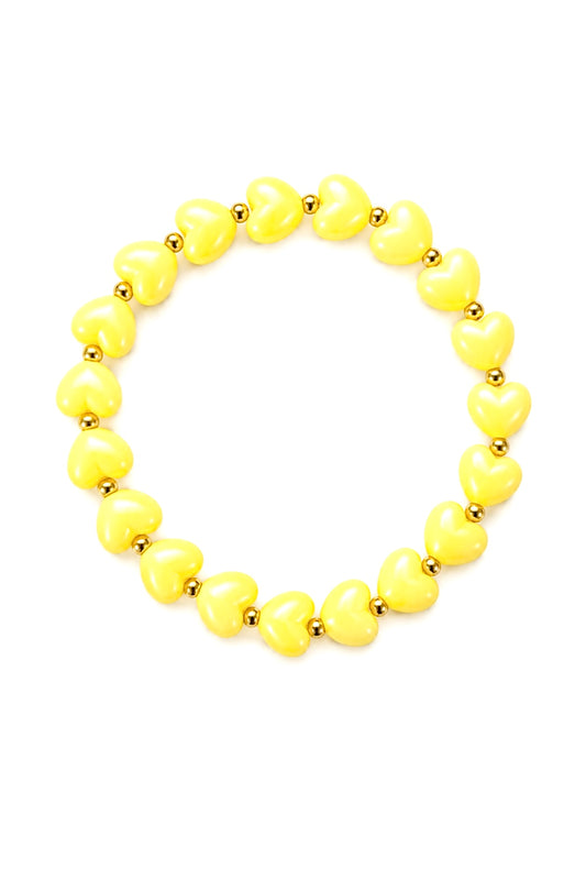Sunshine Heart Bracelet – 14K Gold Stainless Steel