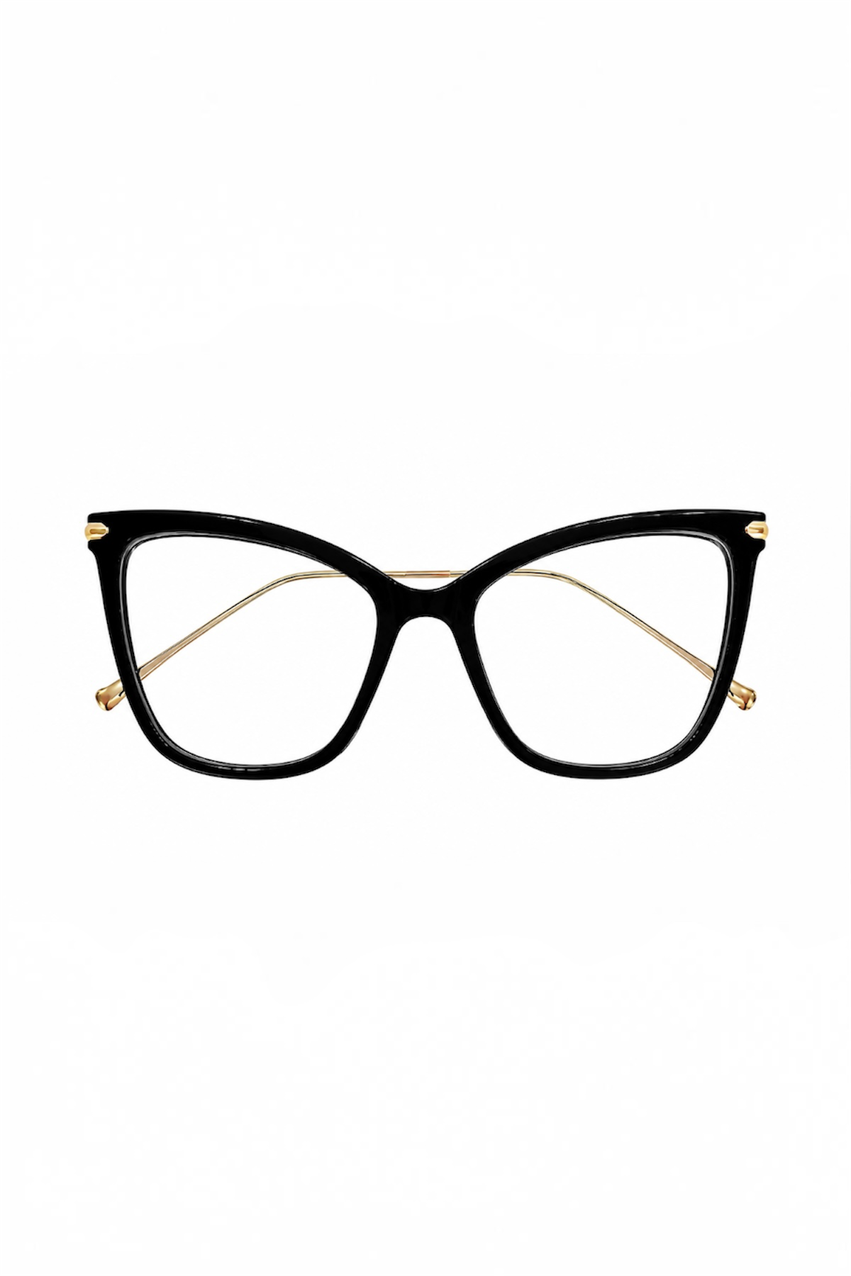 Elegant Cat-Eye Clear Lens Glasses
