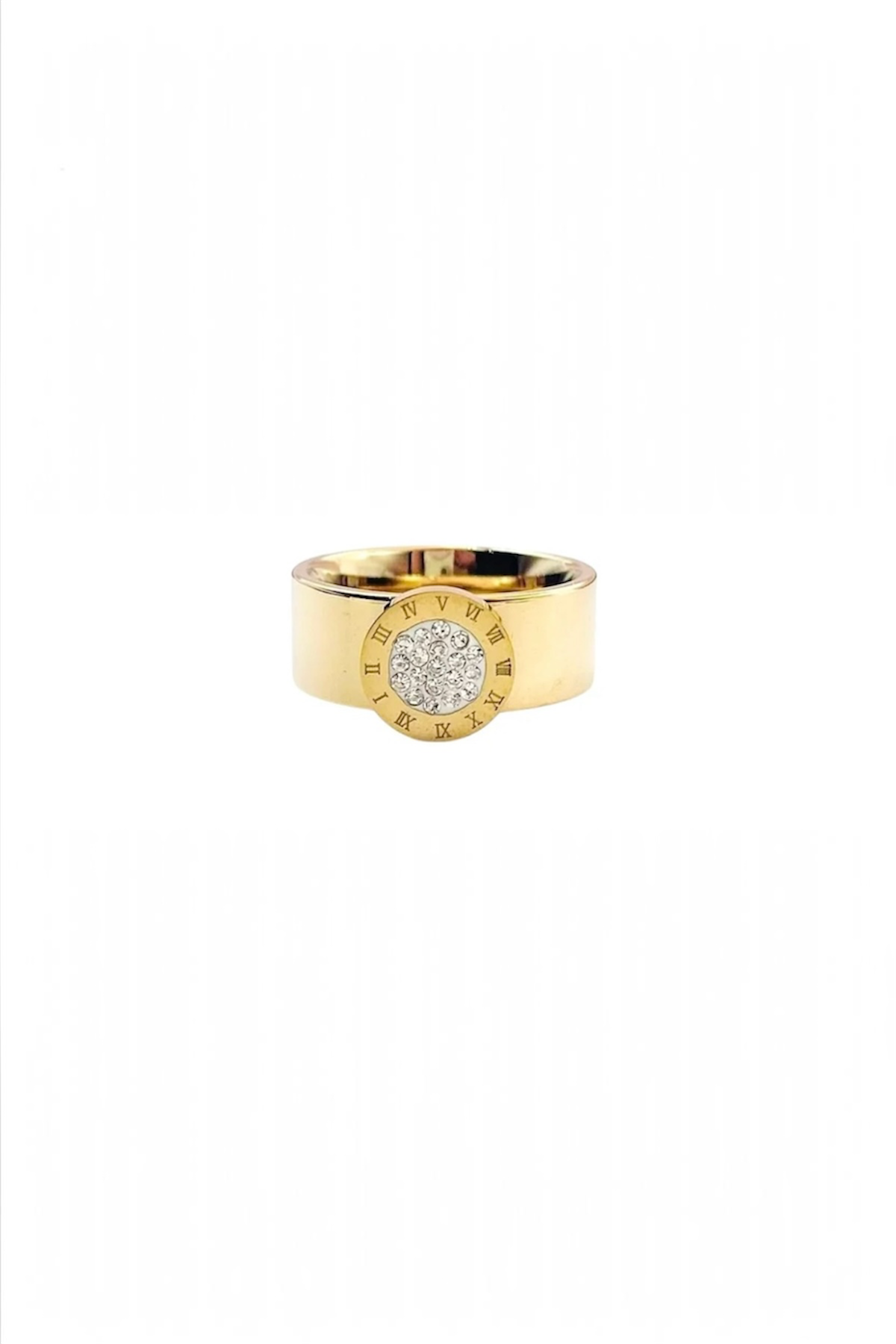 Roman Gold Ring – 14K Gold Plated Surgical Steel