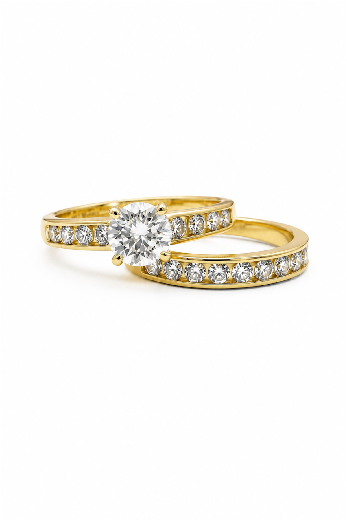 14K Gold Plated Hypoallergenic Copper Ring Set