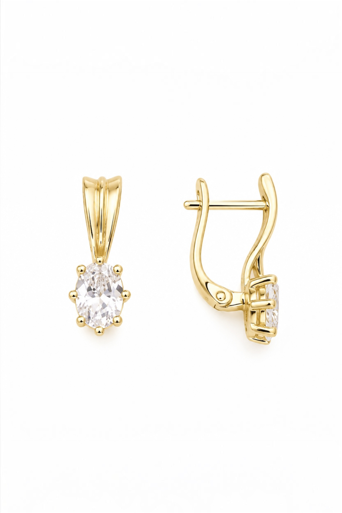 14K Gold-Plated Hypoallergenic Copper Leverback Earrings