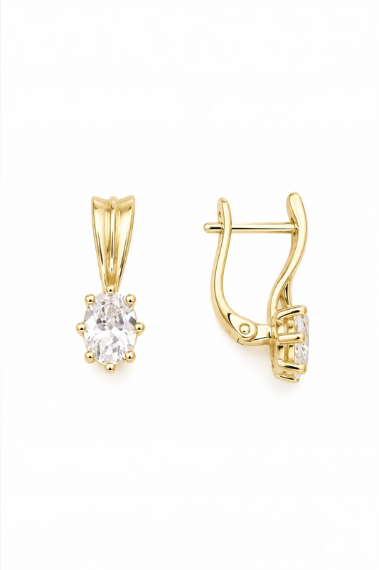 14K Gold-Plated Hypoallergenic Copper Leverback Earrings